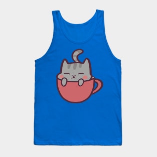 If the Mug Fits Cute Cat Sitting Classic 1 Tank Top